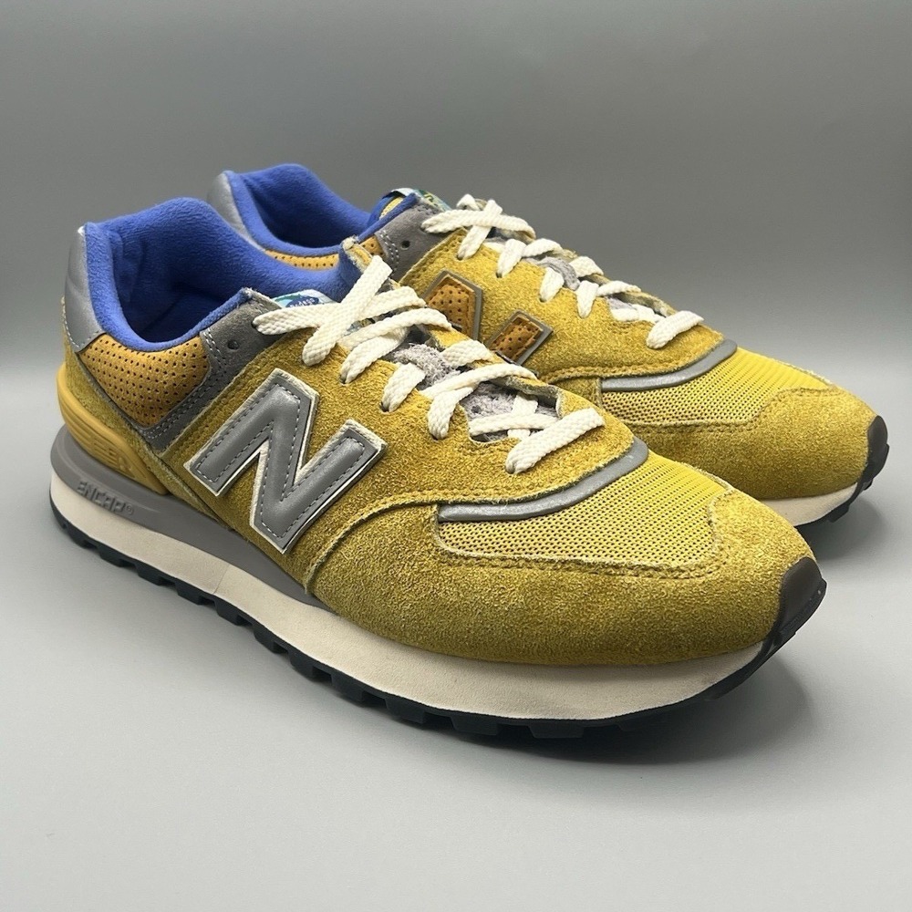 New Balance 574 x Bodega Legacy Arrival Yellow Blue Retro - Men's Size 12 USED - Picture 1 of 9